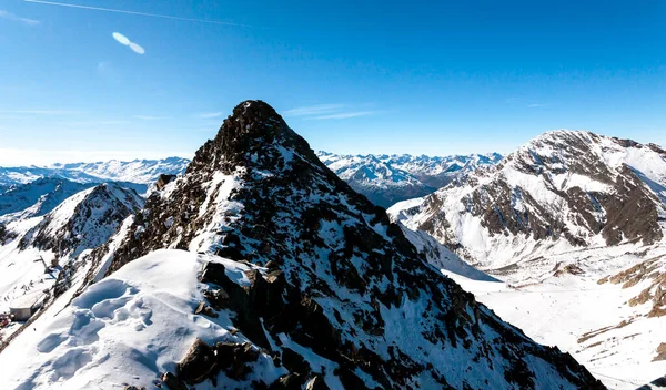 Alp Dağlarının Güzel Manzarası Avusturya Stubai — Stok fotoğraf