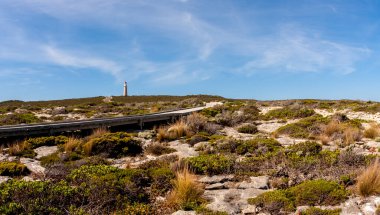 Flinders Chase Ulusal Parkı, Avustralya, Kanguru Adası 'ndaki Cape du Couedic Deniz Feneri İstasyonu