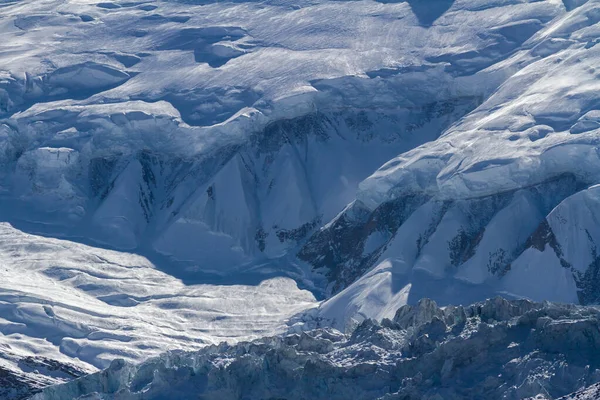 Ice Mountain Wall Tilicho Lake Annapurna Region Nepal — Stock Photo, Image