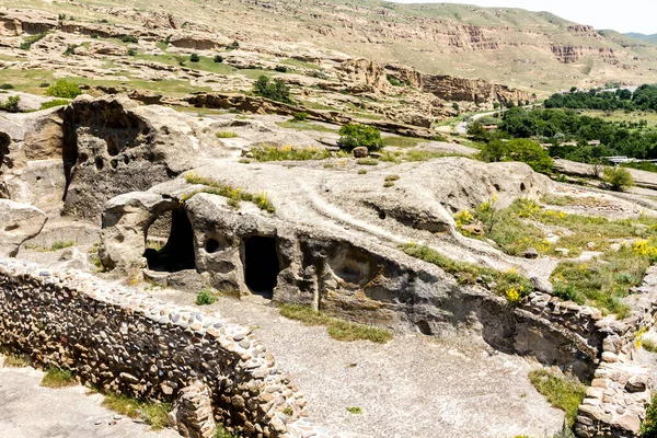 Starożytna Jaskinia Uplistsikhe Gruzji Niedaleko Miasta Gori Jaskinia Uplistsikhe Gruzja — Zdjęcie stockowe