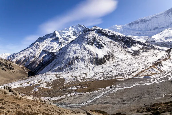 Montañas Cerca Del Lago Tilicho Himalaya Nepal Área Conservación Annapurna — Foto de Stock