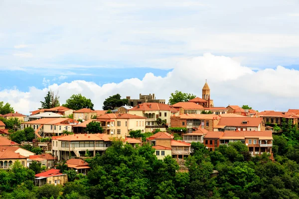 Vista Pequeña Ciudad Antigua Sighnaghi Signagi Georgia Europa — Foto de Stock