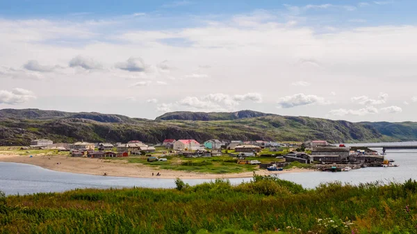 Teriberka Een Plaats Russische Oblast Moermansk Gelegen Het District Kolski — Stockfoto