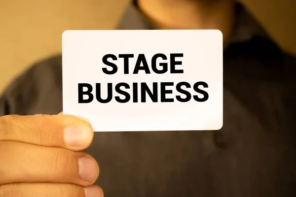 ビジネスと金融の概念 赤を基調としたギアと銘板 Stage Business — ストック写真