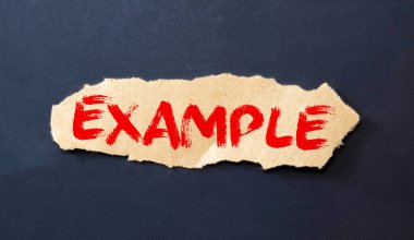 EXAMPLES beyaz bir arkaplan karşı yırtık leylak kağıt üzerinde görünür.