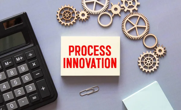 Tekst Process Innovatie Zwarte Achtergrond Concept — Stockfoto