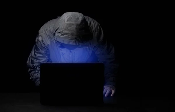 Хакери Використовують Абстрактні Ноутбуки Щоб Вкрасти Дані Інтернеті — стокове фото