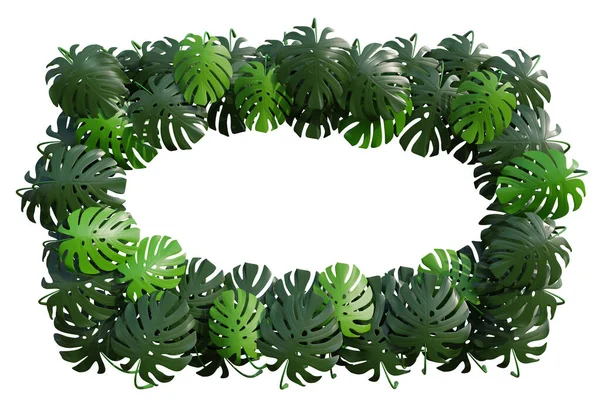 Реалістичний Ілюстраційний Фон Тривимірний Каркас Монстрів Тропічних Рослин Рослини Раю — стокове фото