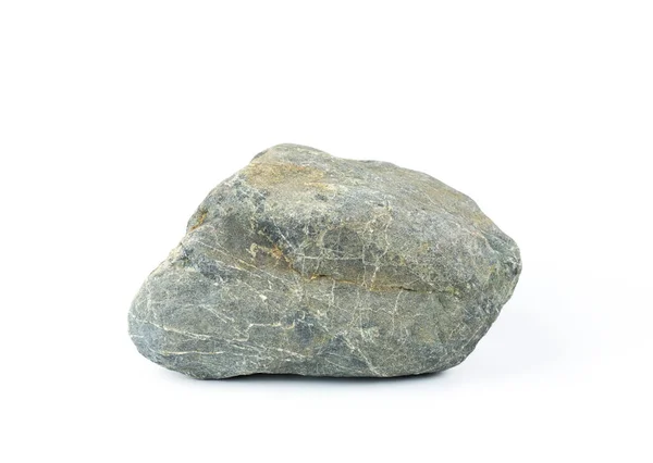 在白色背景上隔离的岩石或石头 — 图库照片