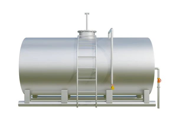 Tanques Armazenamento Inflamáveis Para Indústrias Petróleo Gás Aço Metal Aço — Fotografia de Stock