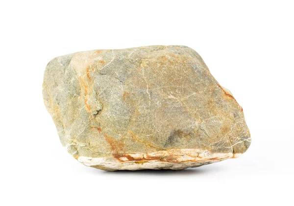 Nehir kayası ya da dağ kayası beyaz bir zeminde izole edilmiş.