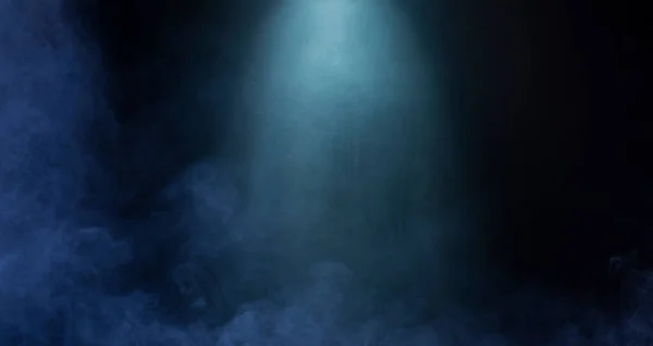 White fog or smoke collection on black background