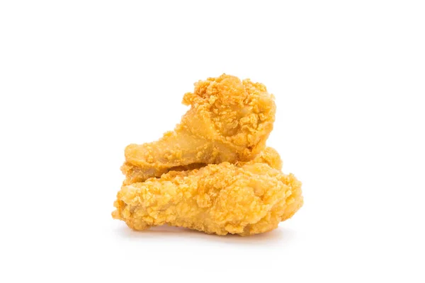 Delicious Crispy Fried Chicken Isolated White Background — 스톡 사진