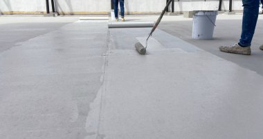 Reinforced plastic mesh for waterproofing on the roof, rubber roof or rubber coating.