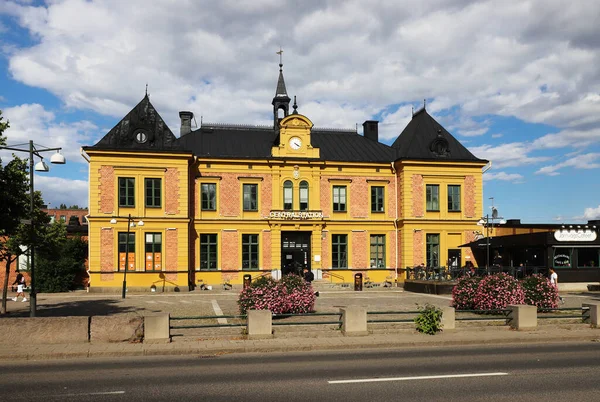 Linkoping Schweden August 2021 Außenansicht Des Bahnhofsgebäudes Von Linkoping — Stockfoto