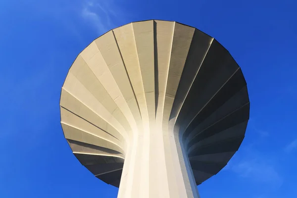 Low Angle View Blue Clear Sky Mushroom Shaped Water Tower — Stock Photo, Image