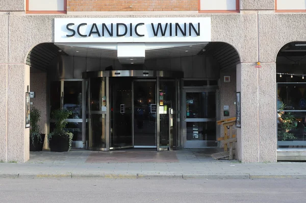 Karlstad Svezia Luglio 2021 Ingresso All Hotel Scandic Winn Karlstad — Foto Stock