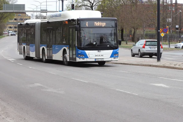 Orebro Švédsko Dubna 2022 Jeden Kloubový Městský Autobus Lion City — Stock fotografie