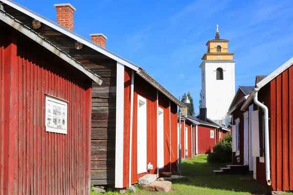 View Church Town Cabins Gammelstad — Stock Photo, Image