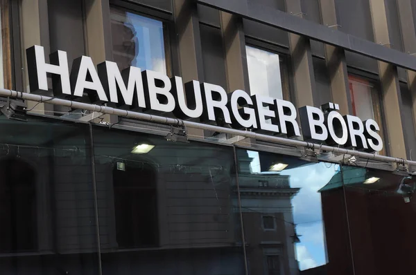 Stockholm Sweden July 2022 Entertainmenyrestaurant Hamburger Bors Sign Jakobsgatan Street — Foto de Stock