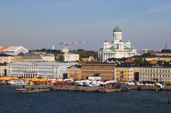 Helsinki Finland August 2022 View Helsinki Cathedral Seen Harbor — Fotografia de Stock