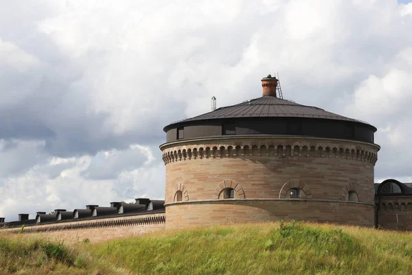Torre Sul Século Xix Fortaleza Karlsborg Localizada Província Sueca Vastergotland — Fotografia de Stock