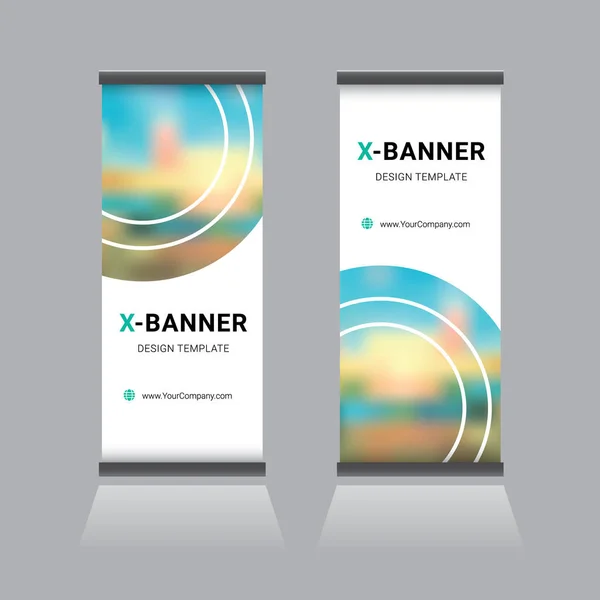 Business Roll Banner Design Template — Stock Vector