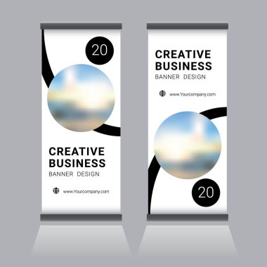 Standart pankart tasarım şablonunu katla