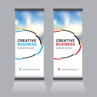 Standart pankart tasarım şablonunu katla