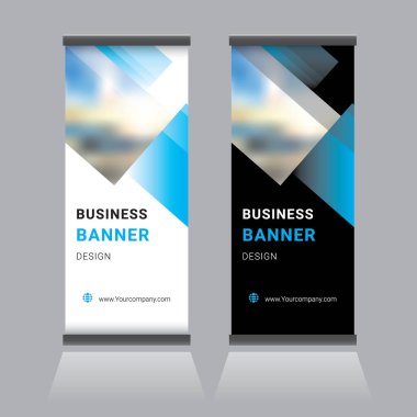 Modern stand-up bayrak tasarım şablonu