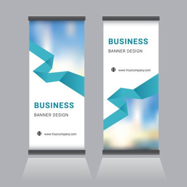 Modern stand-up bayrak tasarım şablonu