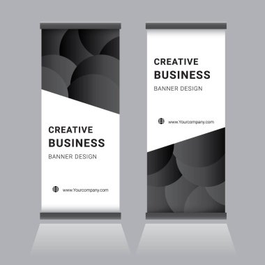 İş standı pankartı tasarım şablonu