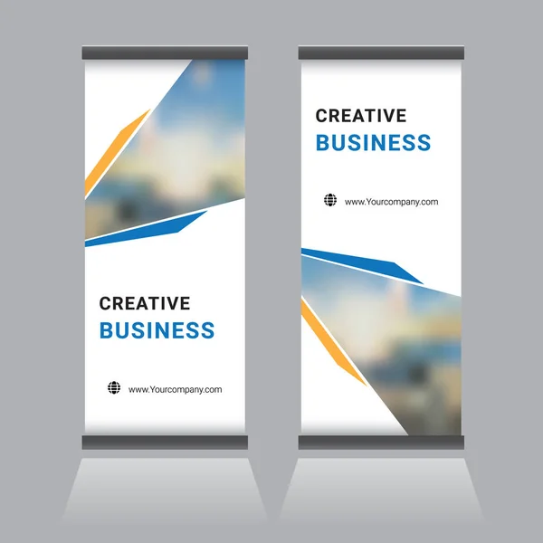 Moderne Roll Banner Design Vorlage — Stockvektor