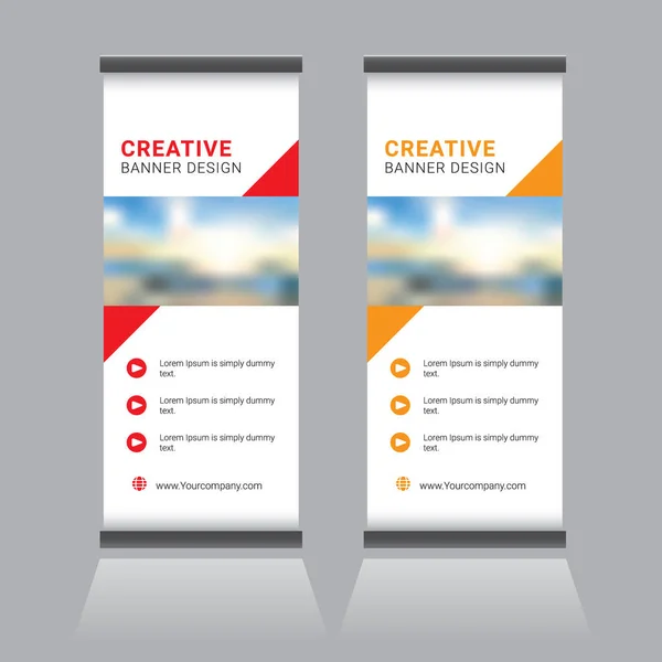 Modell Design Standee Banner – stockvektor