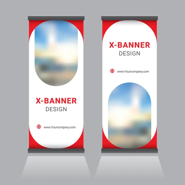 Modern Roll Standee Banner Design Sablon — Stock Vector