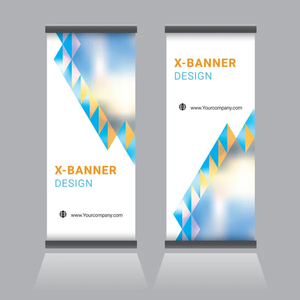 Modern Roll Standee Banner Design Template — Stock Vector