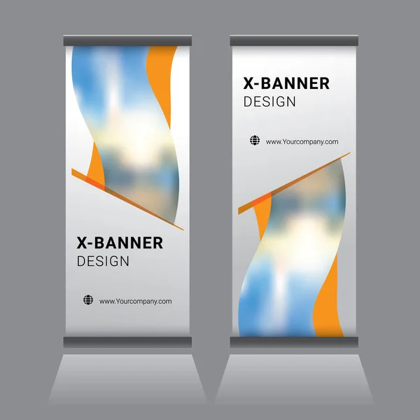 Modern Roll Standee Banner Design Template — Stock Vector