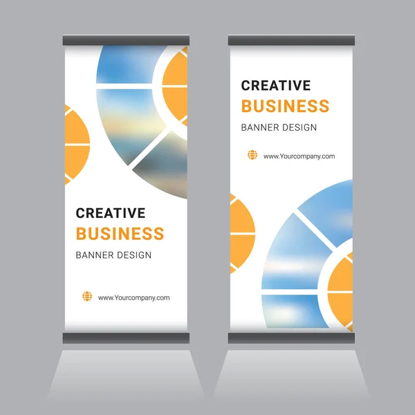 Πρότυπο Σχεδιασμού Banner Standee Επιχειρήσεων — Διανυσματικό Αρχείο