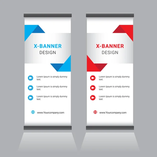 Modello Design Banner Standee Aziendale — Vettoriale Stock