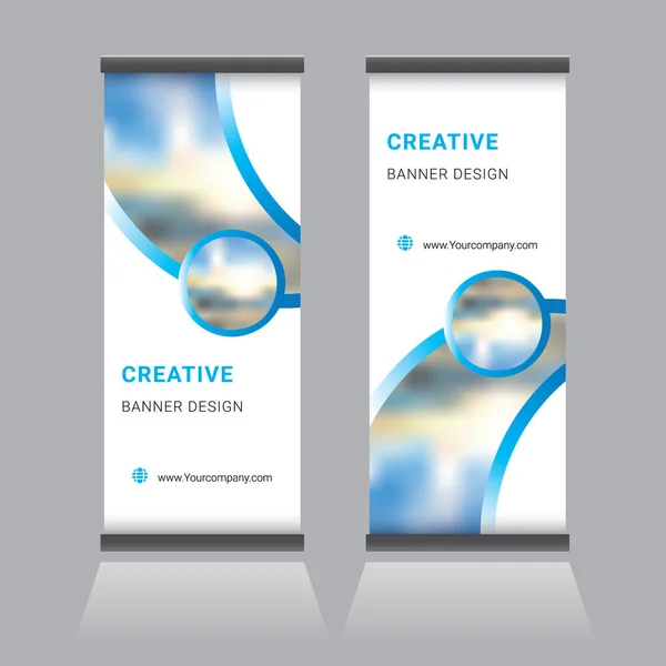 Modello Design Banner Standee Aziendale — Vettoriale Stock