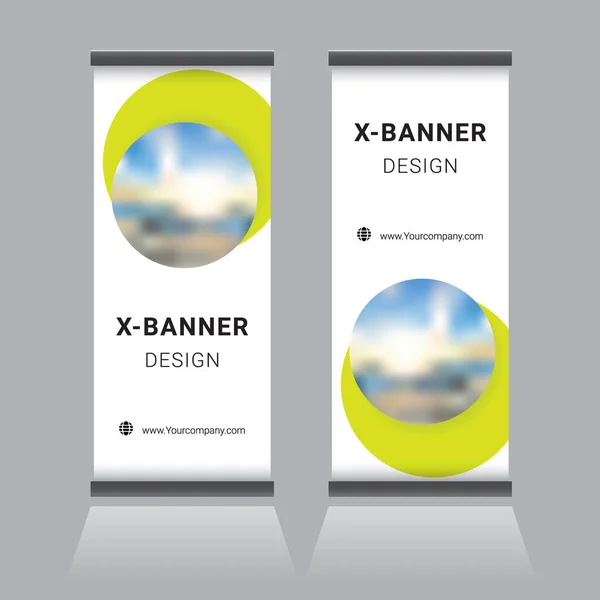Plantilla Diseño Banner Standdee Empresarial — Archivo Imágenes Vectoriales