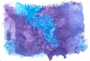 beyaz arkaplanda mor mavi soyut suluboya arkaplan