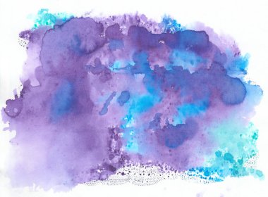 beyaz arkaplanda mor mavi soyut suluboya arkaplan
