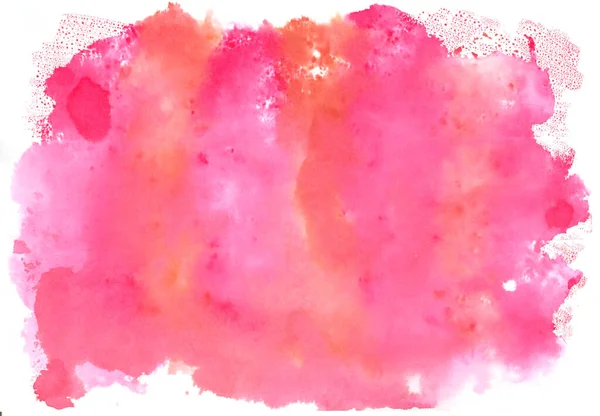 Pink Abstract Watercolor Background White Background — Stock Photo, Image