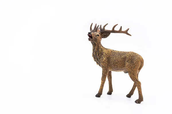 白色的玩具动物形象鹿 — 图库照片