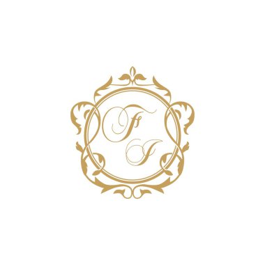 FI Düğün davetiyesi zarif süsleme dairesi vektör grafik şablonu ile