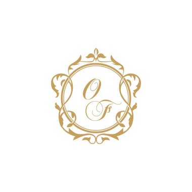 Zarif süs çemberi element vektör grafik şablonu ile düğün davetiyesi