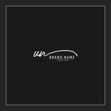 Lüks BM logosunun baş harfleri siyah arkaplanda izole edilmiş el yazısı imzası