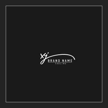 XJ logosunun baş harfleri siyah arkaplanda izole edilmiş el yazısı imzası.