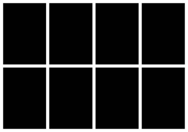 Collage for photos or images. Blank frames vector template.